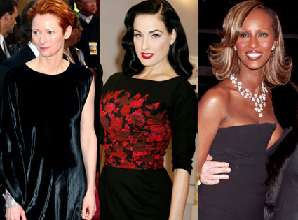 Tilda Swinton, Dita Von Teese, Iman Tilda Swinton, Dita Von Teese, Iman